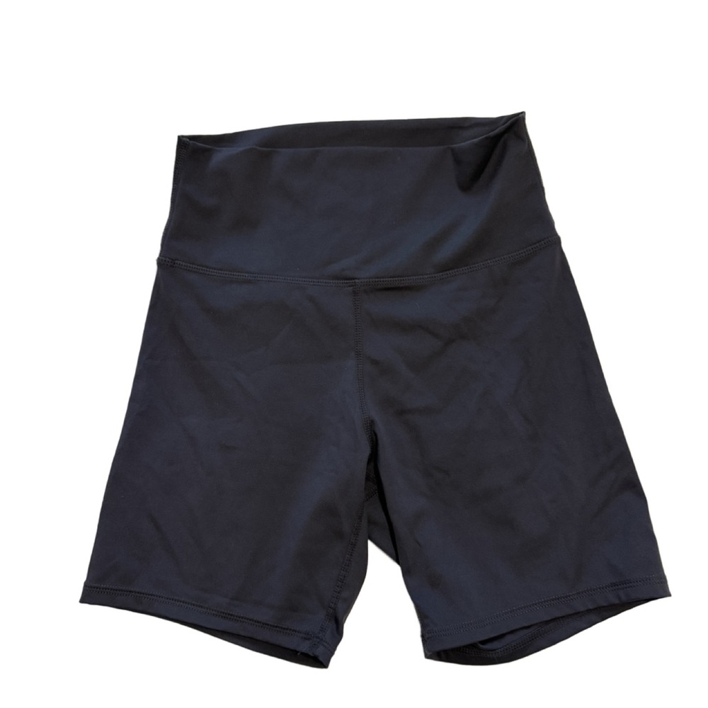 Women's Black High-Waisted Yoga Shorts